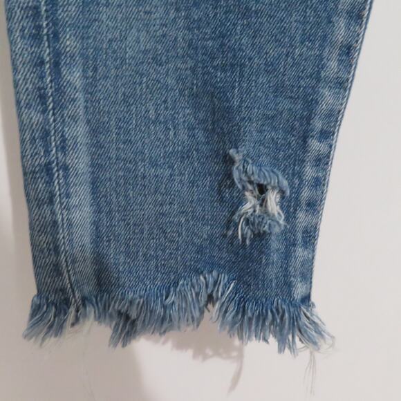 Moussy Womens Sz 26 Distressed Skinny Jeans Frayed Hem - Picture 6 of 10